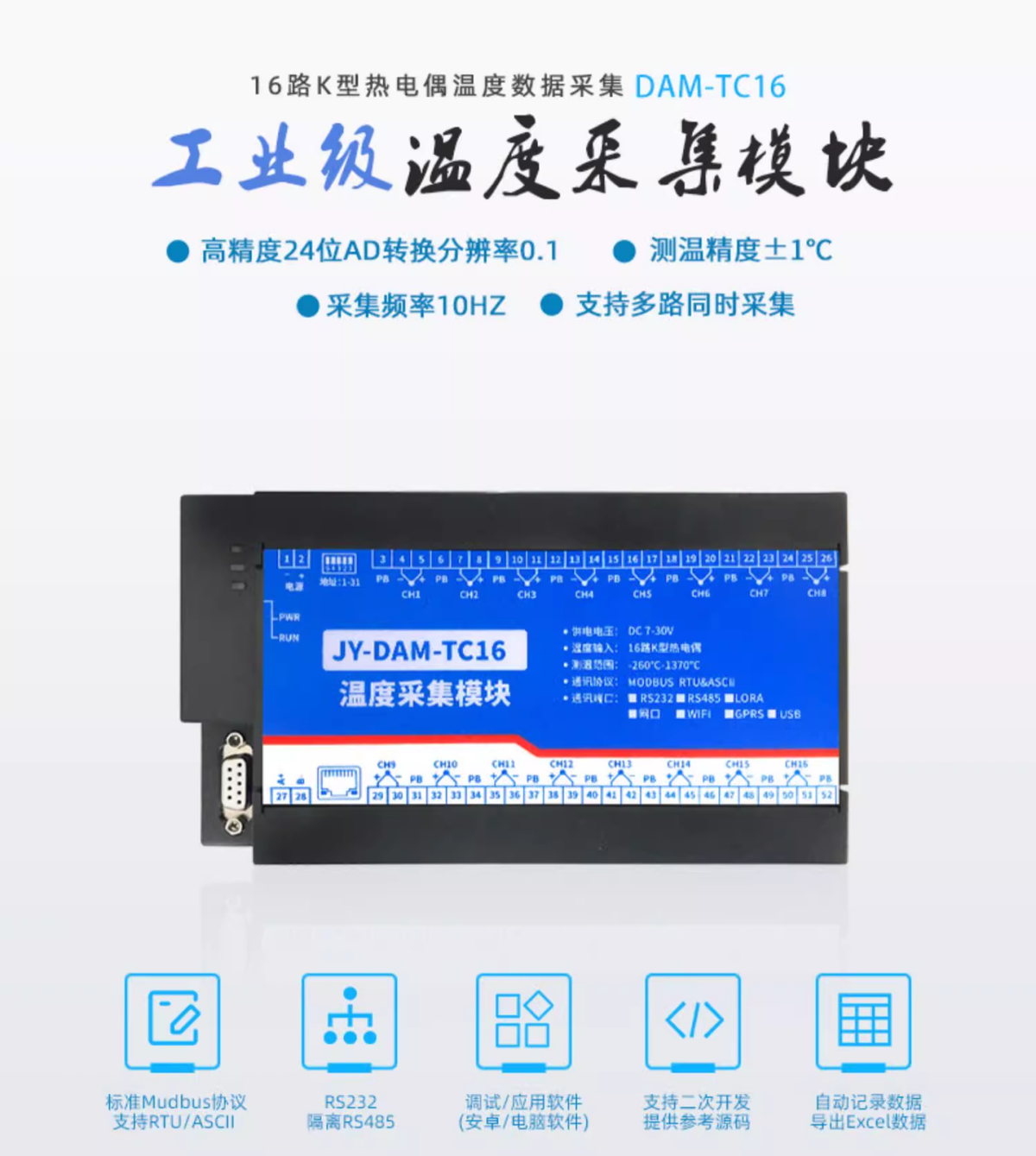 工业温湿度采集模块 工业温湿度采集模块