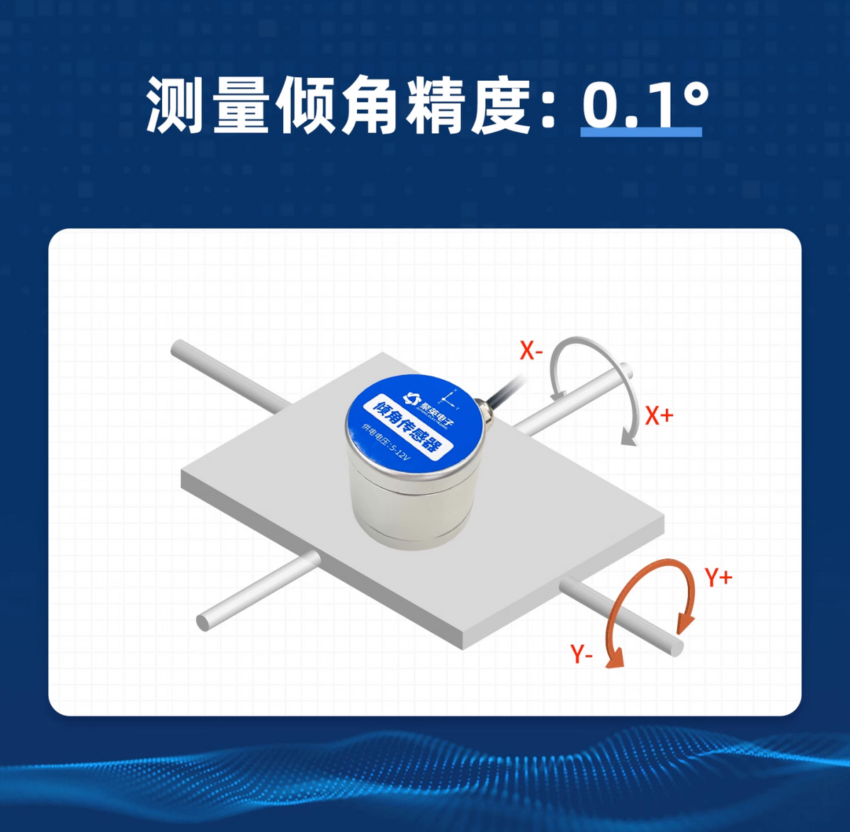 倾角精度:0.1° 倾角精度:0.1°