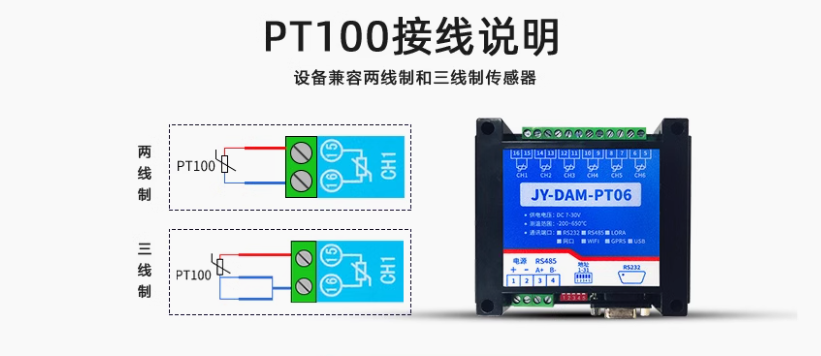 PT100接线说明 PT100接线说明