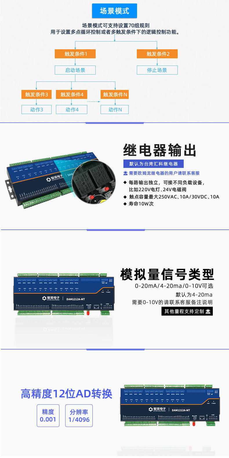 云平台 DAM1212A-MT 网络版 远程智能数采控制器输出说明 云平台 DAM1212A-MT 网络版 远程智能数采控制器输出说明